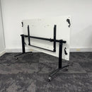 Used Gresham White Fliptop Tables with Linking