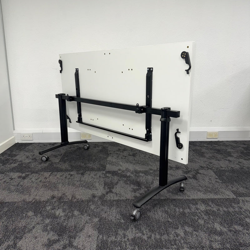 Used Gresham White Fliptop Tables with Linking
