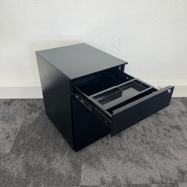 Used Black 3 Draw Mobile Pedestal