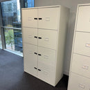 Used Steel 8 Door Locker with Combination Lock and Removable Shelf