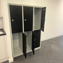 Used Bisley 6 Door Locker - Silver and Black