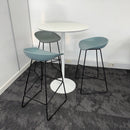 Used Ocee White High Table with HAY Stools