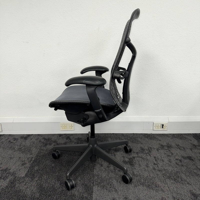 Used Herman Miller Mirra Full Spec - Dark Blue Seat