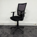Used Ocee Design Goal Black Mesh Task Chair