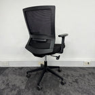 Used Black Mesh Task Chair with Adjustable Lumbar