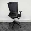 Used Black Mesh Task Chair with Adjustable Lumbar