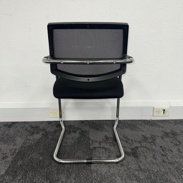Used Moventi Black Mesh Meeting Chair
