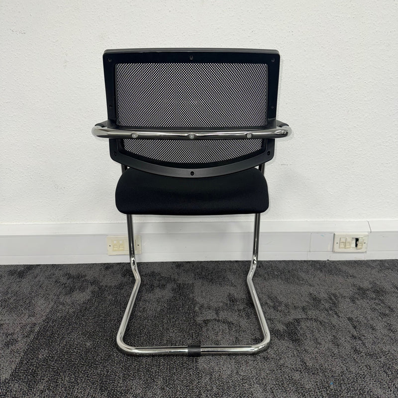 Used Moventi Black Mesh Meeting Chair