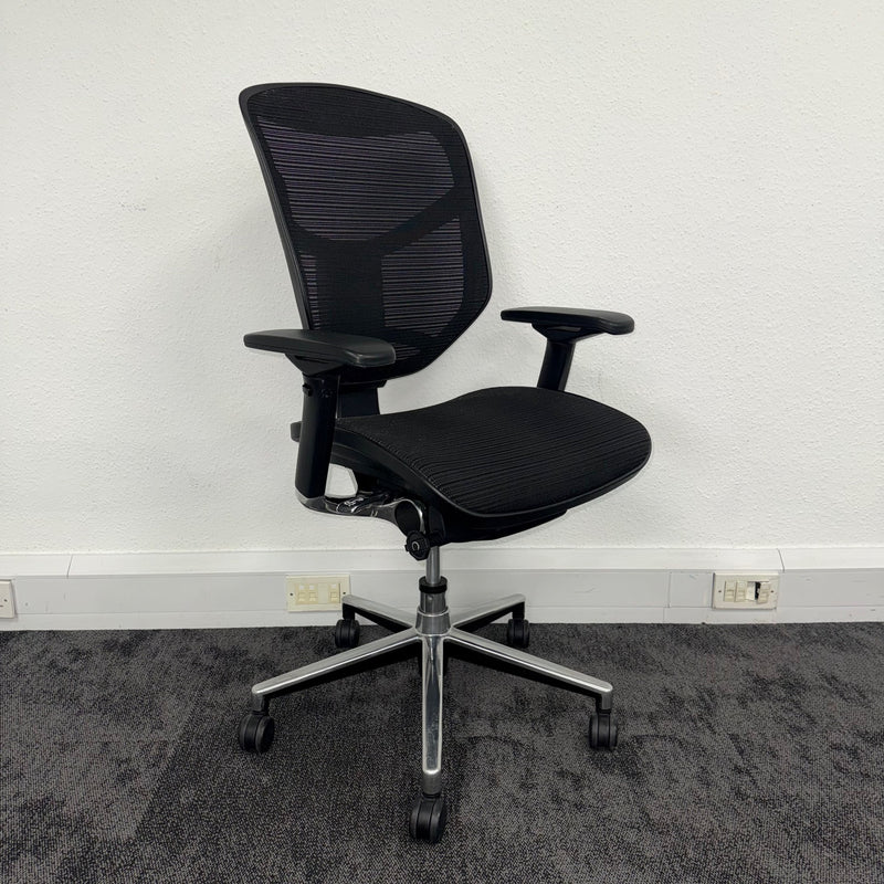 Used Ergohuman Enjoy Black Mesh Chair