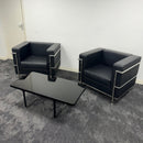 Used Le Corbusier Style Reception Set with Coffee Table