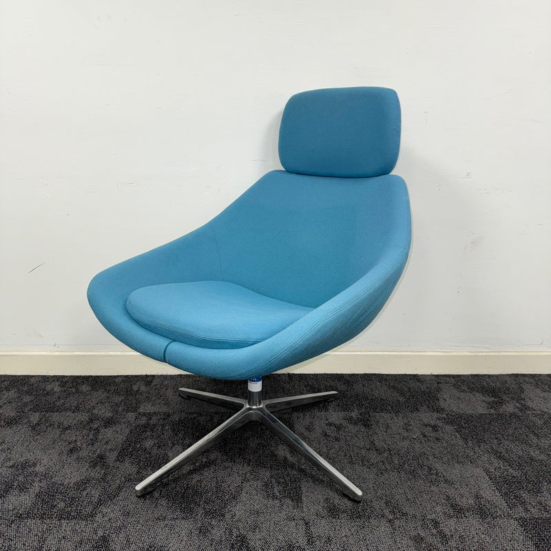 Used Allermuir Open Lounge Chair With Headrest