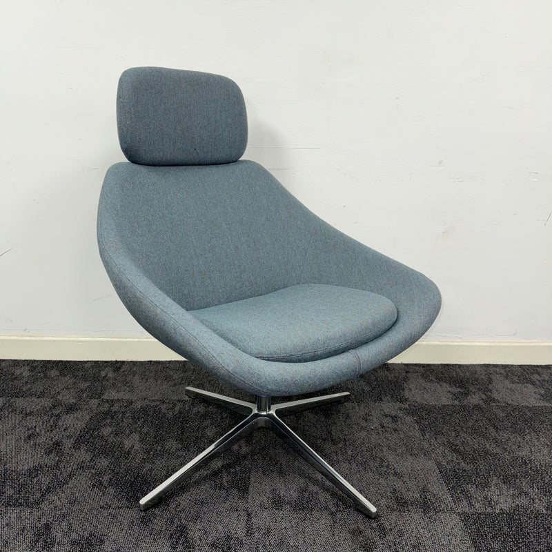 Used Allermuir Open Lounge Chair With Headrest