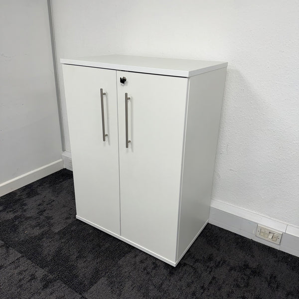 Used White Cupboard with 2 Shelves