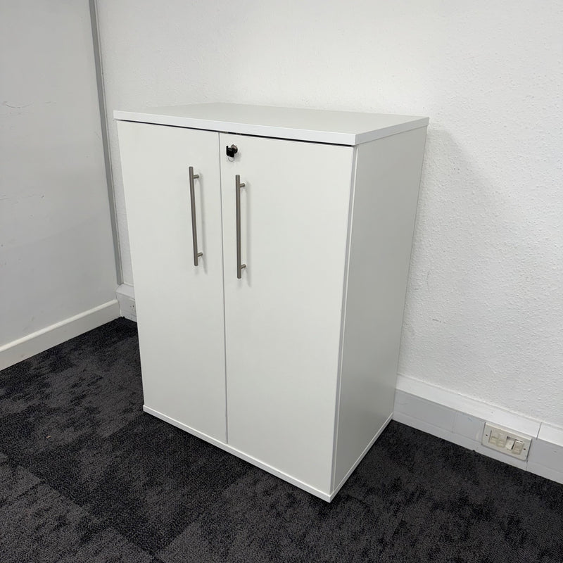 Used White Cupboard with 2 Shelves