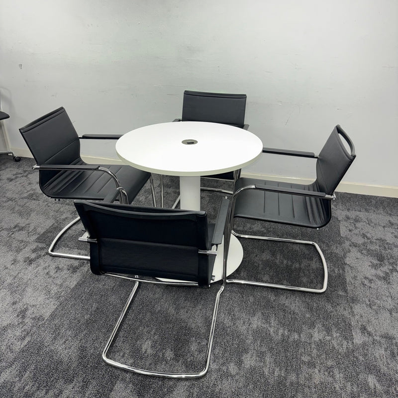 Used ICF Meeting Table Set with 4 Chairs