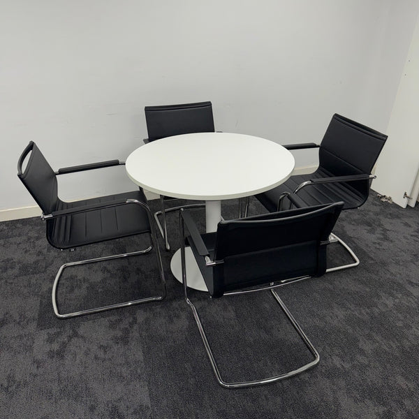 Used ICF Meeting Table Set with 4 Chairs