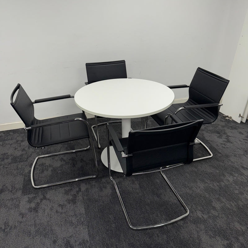 Used ICF Meeting Table Set with 4 Chairs