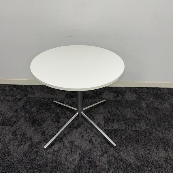 Used White Round Canteen/Meeting Table