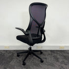 New High Back Mesh Task Chair with Folding Arms