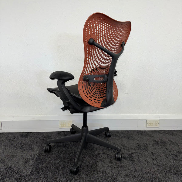 Used Herman Miller Mirra Full Spec with Flexi Front - Orange and Black