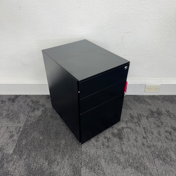 New Black Steel 3 Draw Mobile Pedestal