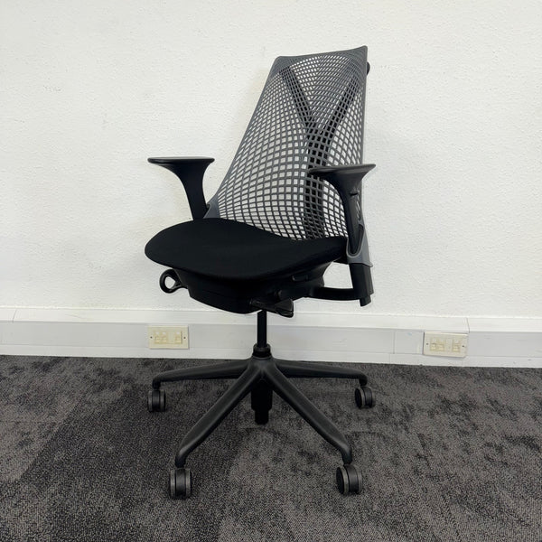 Used Herman Miller Sayl Full Spec - Black and Grey