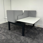 Used Ahrend Balance Double Electric Desk with Screens and Cable Management