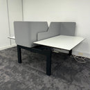 Used Ahrend Balance Double Electric Desk with Screens and Cable Management