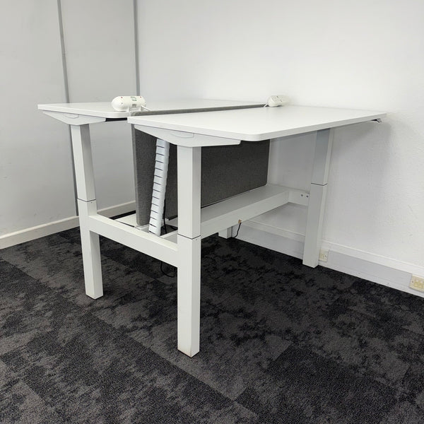 Used Herman Miller Ratio Double Electric Desk - Fully Loaded