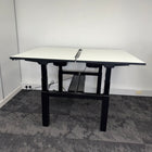 Used Fumac Double Electric Back to Back Height Adjustable Bench Desk