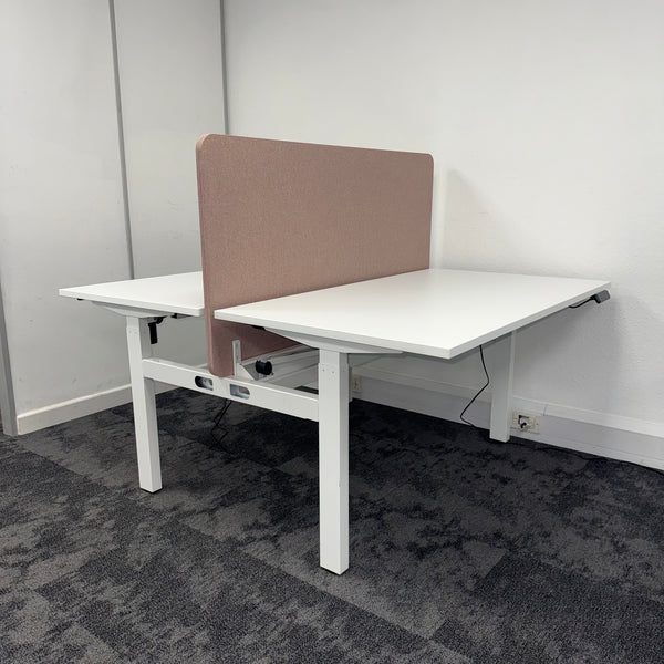 Height Adjustable Electric Bench Desk Complete Setup