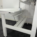 Used Senator Chemistry Electric Bench Desk with Humanscale Dual Monitor Arms