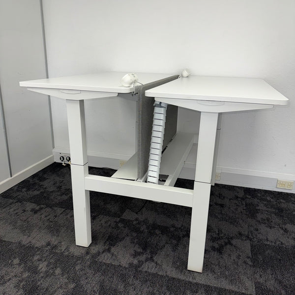Used Herman Miller Ratio Double Electric Desk - Fully Loaded