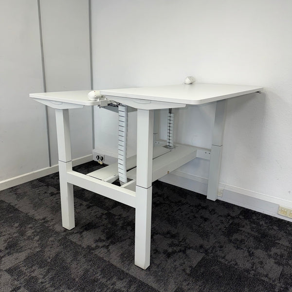 Used Herman Miller Ratio Double Electric Desk with Desktop Power