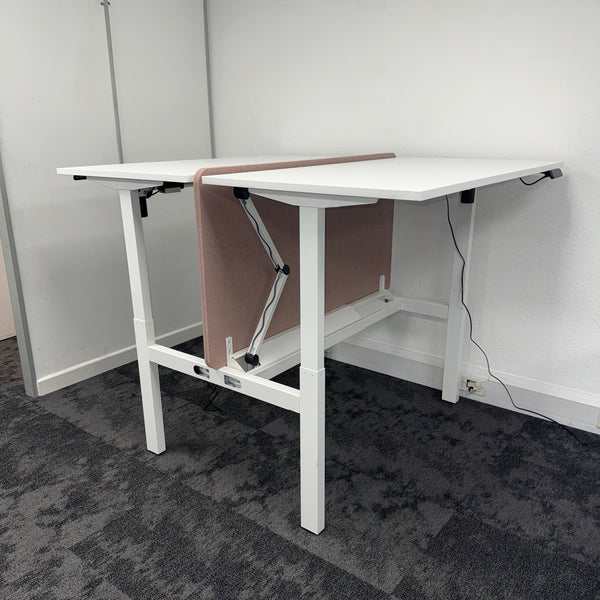 Height Adjustable Electric Bench Desk Complete Setup