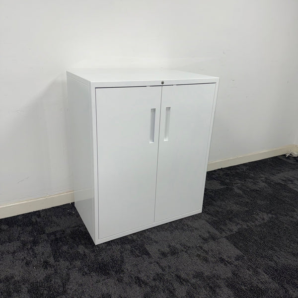 Used Steel Cupboard with Adjustable Shelf and Key