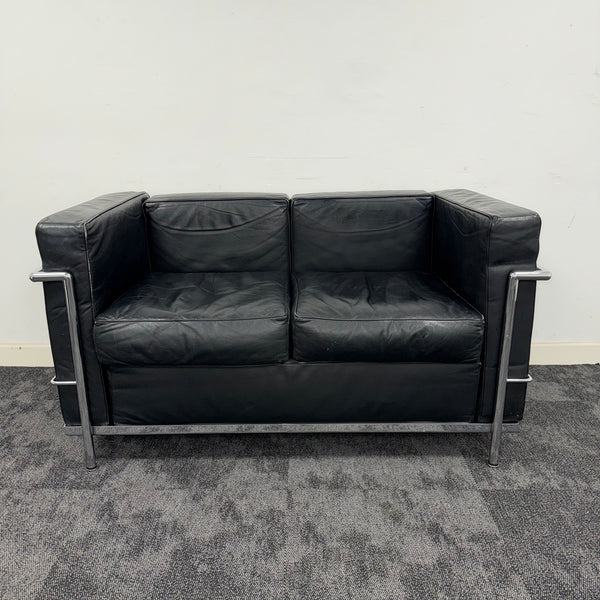 Used Le Corbusier Style 2 Seater Sofa