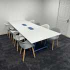 Used Frovi Meeting Table with 8 Senator Chairs