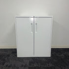Used Steel Cupboard with Adjustable Shelf and Key
