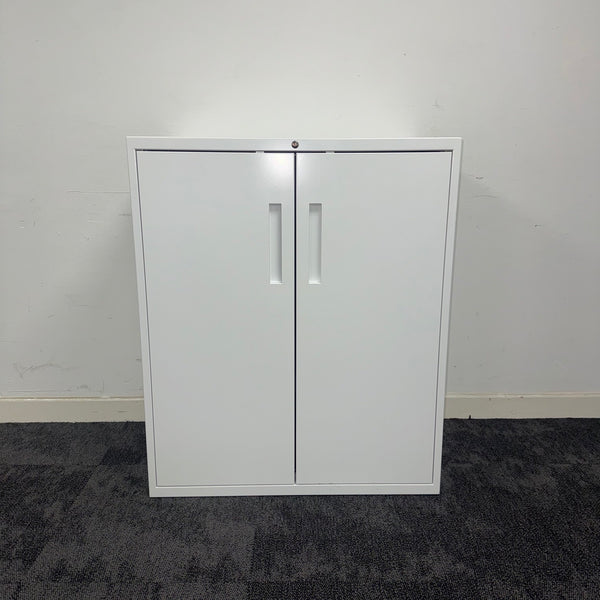 Used Steel Cupboard with Adjustable Shelf and Key
