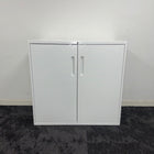 Used Steel 1M Wide Cupboard with Shelf and Key