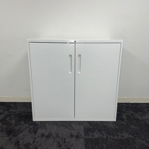 Used Steel 1M Wide Cupboard with Shelf and Key