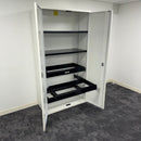 Used Senator Tall Cupboard with Shelves and Pull Out Filing