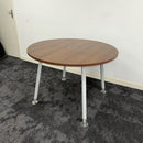 Used Senator Round Walnut Meeting Table