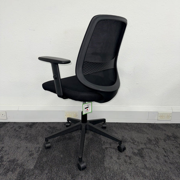 Used John Lewis Dorsel Black Mesh Office Chair