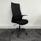 High Back Black Mesh Office Chair with Lumbar