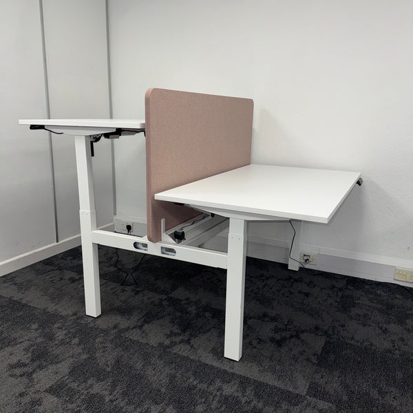 Height Adjustable Electric Bench Desk Complete Setup