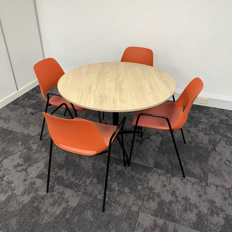 Used Boss Design Meeting Table Set with 4 Chairs