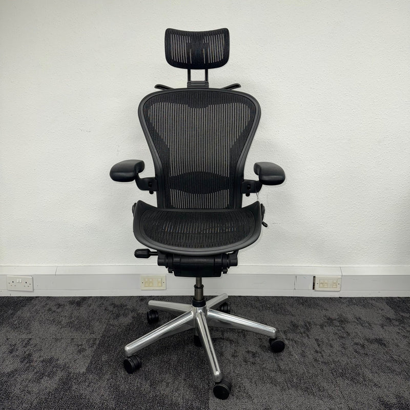 Used Executive Herman Miller Aeron Full Spec with Headrest