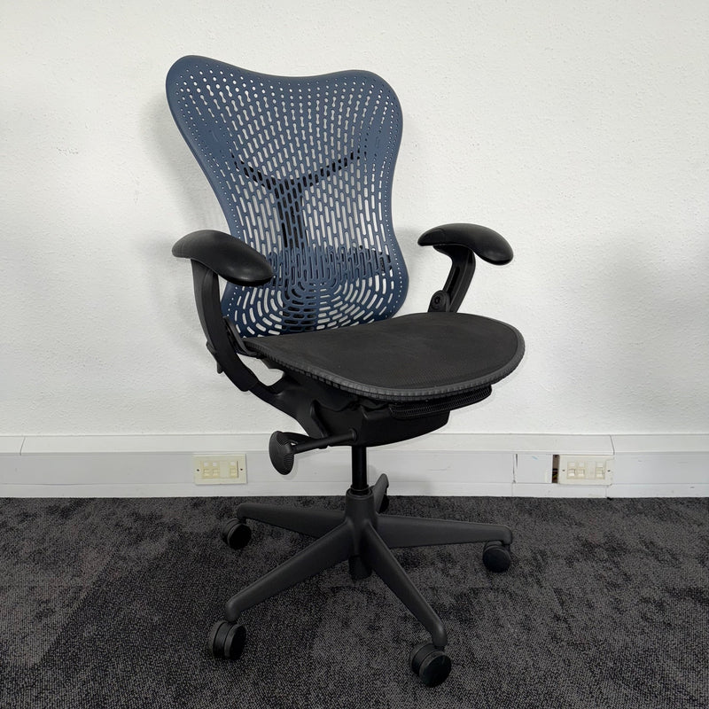 Used Herman Miller Mirra Full Spec - Black + Blue